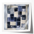 Minimalist Abstract Wall Art – Grid Silence in Muted Gray Tones