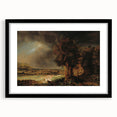Baroque Art Dark Landscape with Trees and Fields - Classic Art