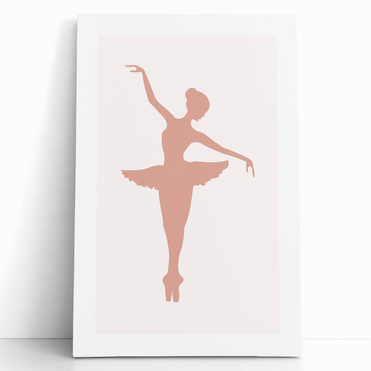 Ballet Dancer Silhouette Framed Print - Girls Bedroom Art