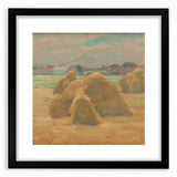 Modern Wall Art - Rustic Harvest Landscape - Peaceful Farm Scene Print