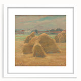 Modern Wall Art - Rustic Harvest Landscape - Peaceful Farm Scene Print