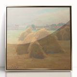 Modern Wall Art - Rustic Harvest Landscape - Peaceful Farm Scene Print