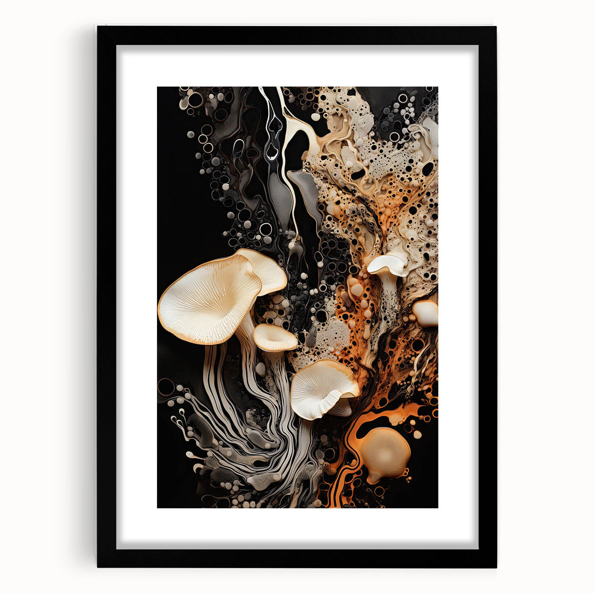 Extra large abstract art print featuring vibrant, colorful textured patterns on a framed canvas, ideal for living room decor.