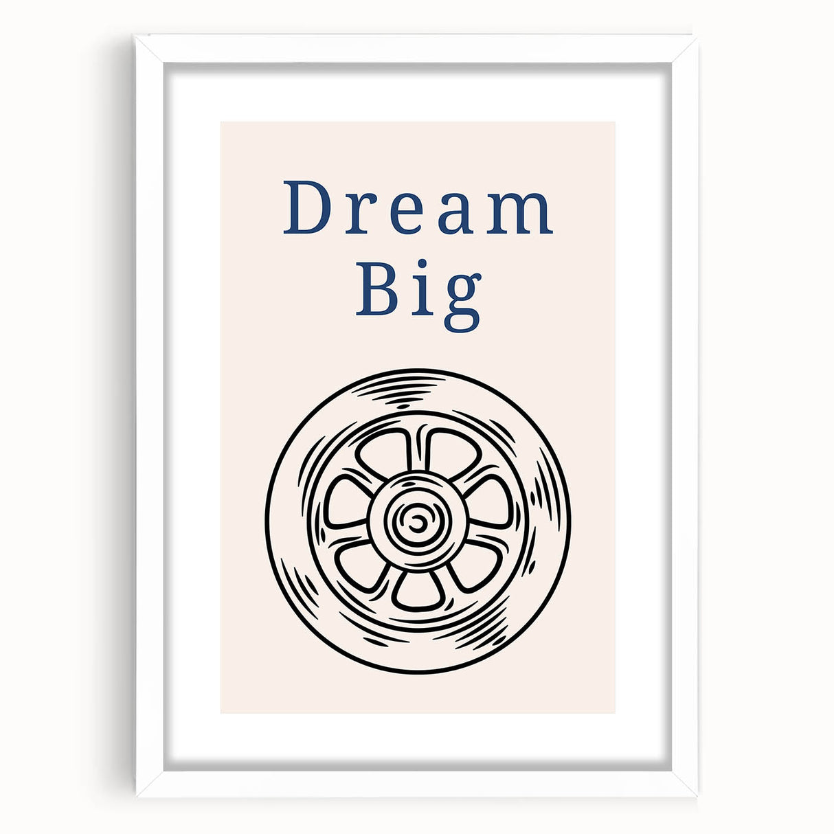 Dream Big – Motivational Boys Room Wall Art