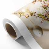 Art Deco style poster featuring spring-themed motifs on rolled canvas, suitable as nursery wall art.