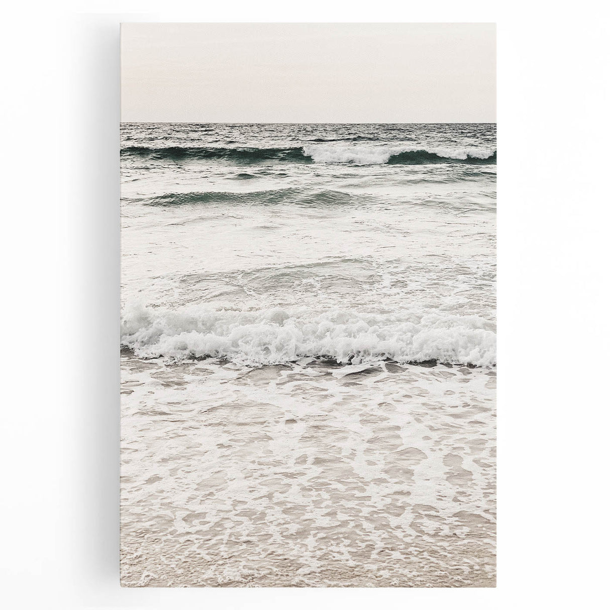 Large black and white abstract canvas depicting dynamic brush strokes, ideal for kitchen wall art.