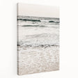 Side view of a large stretched canvas featuring a vibrant, abstract summer theme, ideal for kitchen wall art.