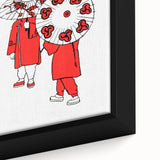 Modern Wall Art – Vibrant Oriental Umbrellas Illustration