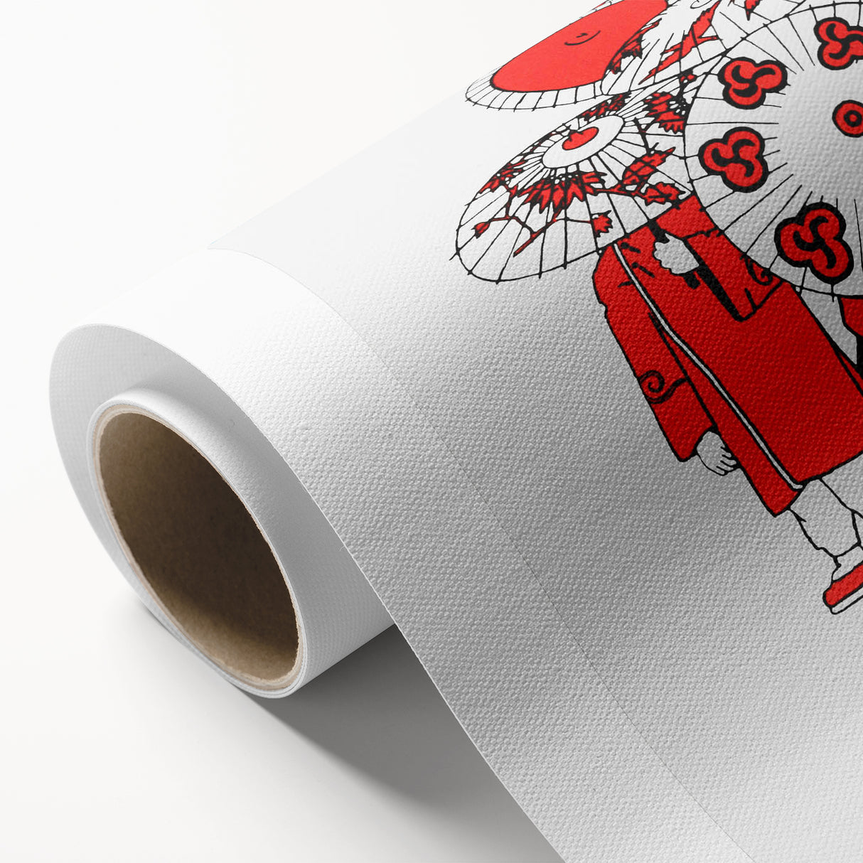 Modern Wall Art – Vibrant Oriental Umbrellas Illustration