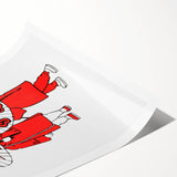 Modern Wall Art – Vibrant Oriental Umbrellas Illustration