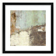 Abstract strokes wall art framed in black with a white mat, showcasing vibrant colors and fluid shapes, perfect for modern home décor and artistic expression.