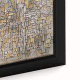 Modern Wall Art – Abstract Composition in Gold and Gray