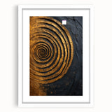 Abstract strokes wall art framed with a white mat, showcasing vibrant colors and dynamic patterns, perfect for modern home decor and artistic expression.