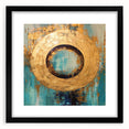 Abstract strokes wall art framed in black, showcasing vibrant colors and dynamic patterns. Ideal for modern decor, adding a sophisticated touch to any room.
