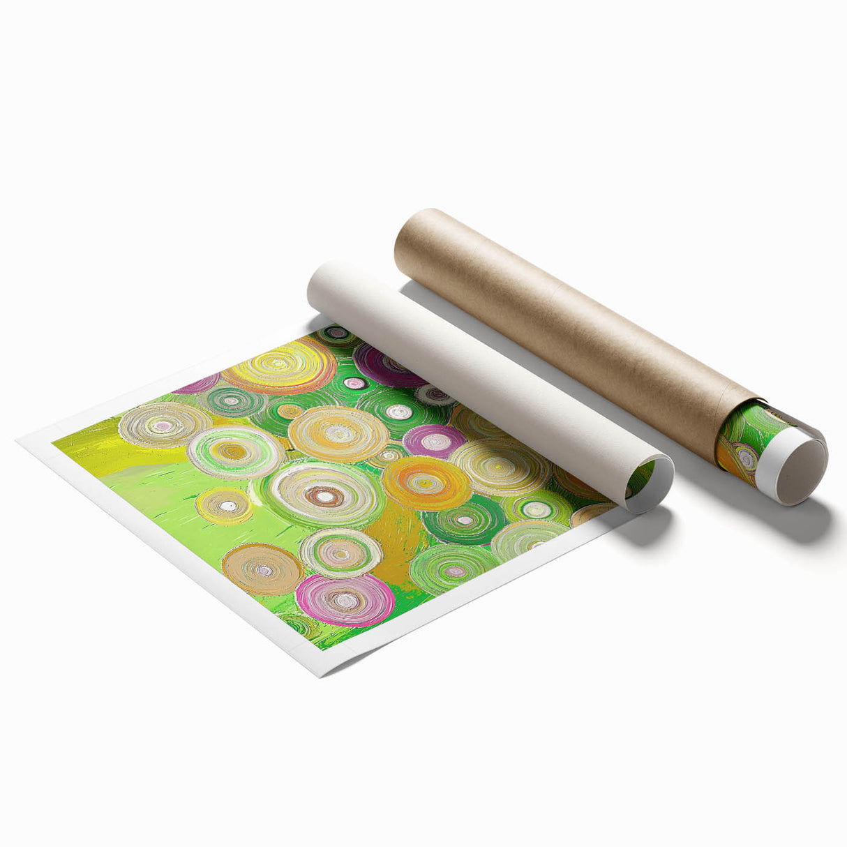 Abstract strokes canvas print in vibrant colors, showcasing dynamic brushwork and modern design elements, perfect for contemporary home decor. Rolled and secured in a protective tube for safe shipping.