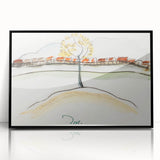 Modern Wall Art – Arthur Dove’s Fall Brook Railroad Landscape