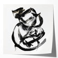 Abstract art print mockup showcasing vibrant, glossy strokes in various colors, displayed on a clean white background for a modern aesthetic, ideal for home decor.