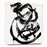 Abstract acrylic artwork showcasing vibrant strokes in bold colors, displayed in a glass frame from a side view. Ideal for modern home decor, this piece adds a contemporary touch to any space.