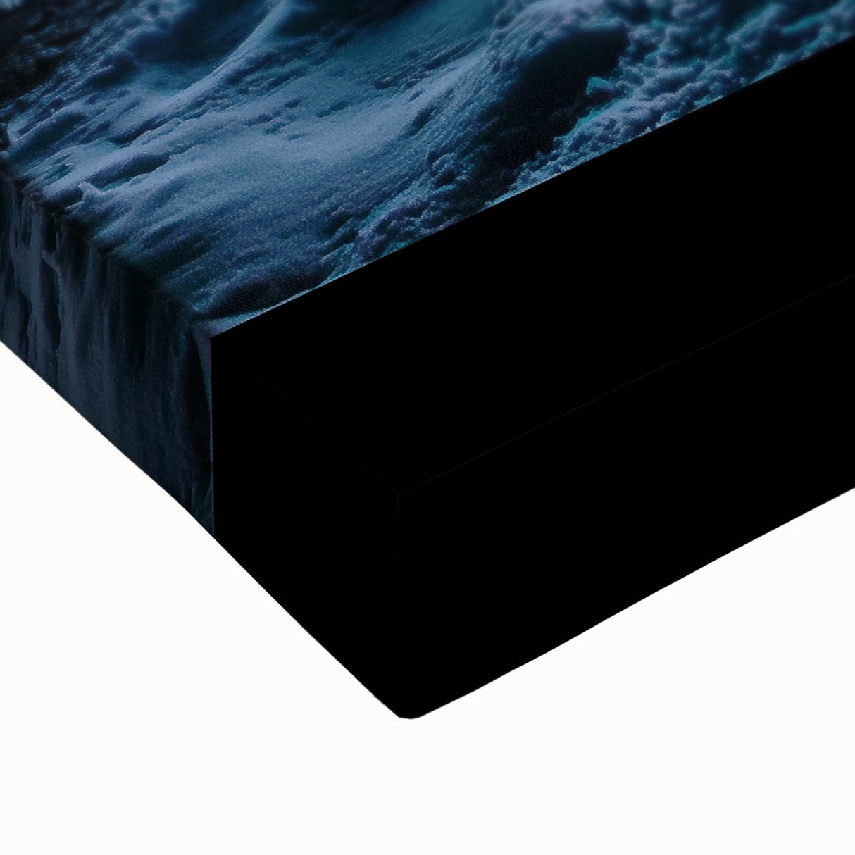 Close-up of a vibrant stretched canvas showcasing a stunning landscape with intricate cave formations, ideal for adding artistic flair to home decor. The rich colors and detailed textures enhance the visual impact, making it a perfect centerpiece for any room.