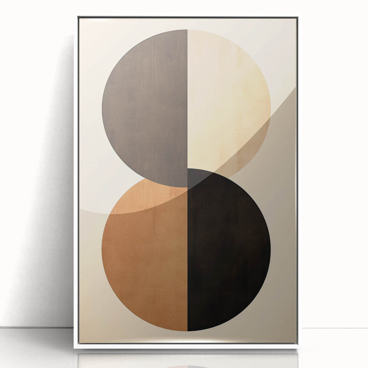 Contemporary Dining Art Pieces - Minimalist Geometric Circles