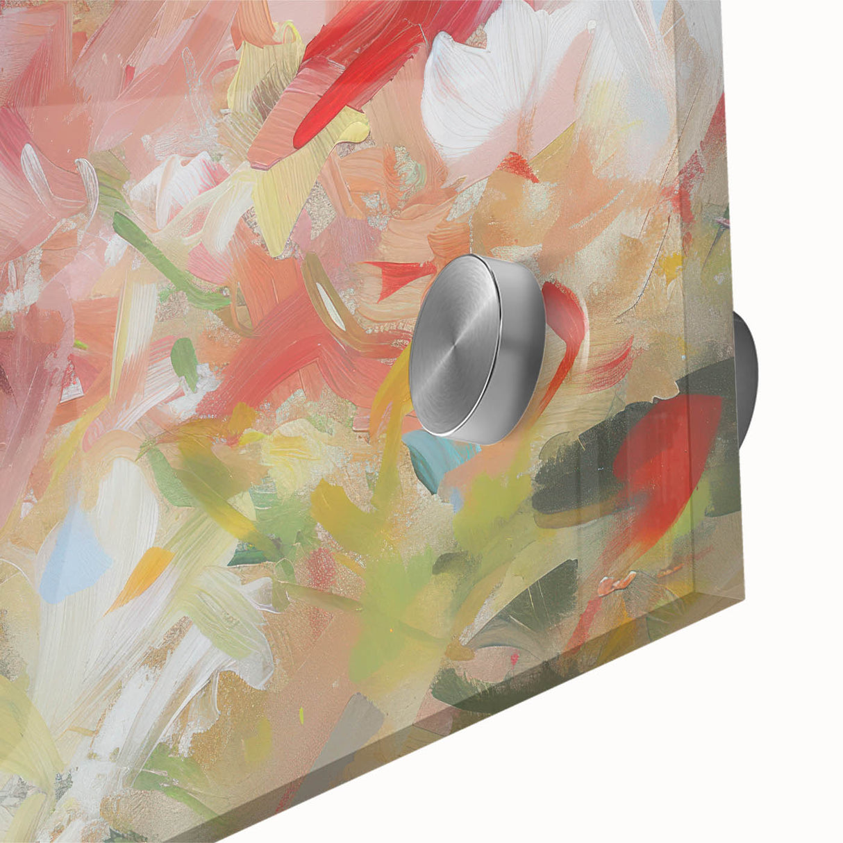 Soft Abstract Floral Living Room Wall Art - Modern Canvas Prints