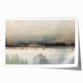 Abstract landscape wall art print showcasing vibrant colors and dynamic shapes, rolled and ready for framing, ideal for modern home decor.