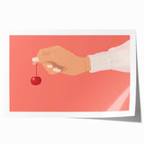 Extra large rolled print of assorted fruits in vibrant colors, ideal for art wall dining room or classy bathroom decor.