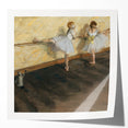 Edgar Degas' Dancers Practicing at the Barre - Impressionist Ballet Art
