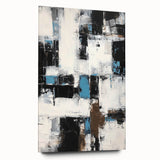 Abstract acrylic glass artwork showcasing vibrant strokes in shades of blue, pink, and gold, viewed from the side without pins, perfect for modern decor.