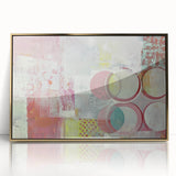 Framed acrylic artwork titled "Abstract Strokes" showcasing dynamic gold and white swirling patterns on a sleek black background, perfect for modern decor.