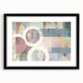 Abstract strokes frame in a sleek black mat, showcasing a modern artistic design. The canvas exudes elegance, perfect for contemporary decor. Ideal for art lovers seeking unique wall accents.