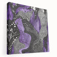 Abstract strokes canvas art showcasing vibrant blue, orange, and yellow colors in a dynamic, fluid design. Ideal for modern home decor, enhancing contemporary spaces.