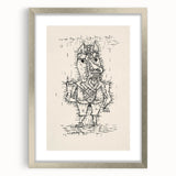 Modern Wall Art – Paul Klee’s "Ass (Esel)" Abstract Drawing