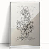 Modern Wall Art – Paul Klee’s "Ass (Esel)" Abstract Drawing