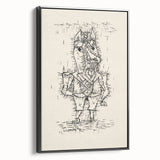 Modern Wall Art – Paul Klee’s "Ass (Esel)" Abstract Drawing