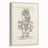 Modern Wall Art – Paul Klee’s "Ass (Esel)" Abstract Drawing