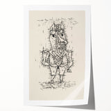 Modern Wall Art – Paul Klee’s "Ass (Esel)" Abstract Drawing