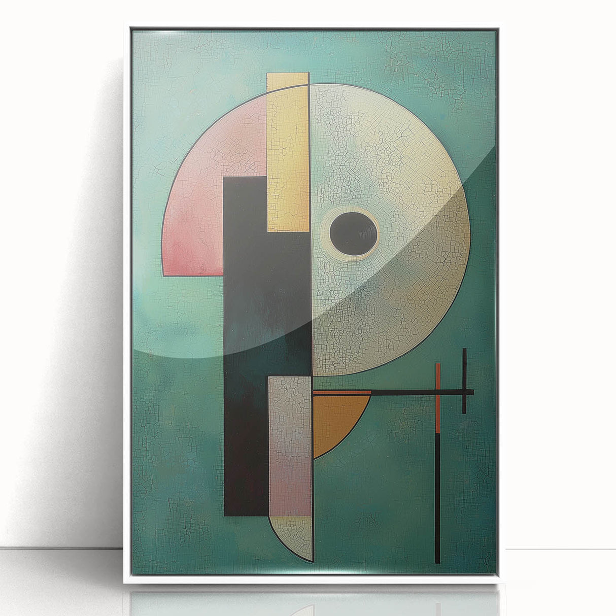 Geometric Abstraction - Bold Modern Canvas Wall Art for Living Room