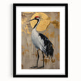 Abstract figurative wall art in a sleek black frame with a white mat, showcasing a modern design ideal for home decor, adding elegance to any room.