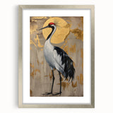 Abstract figurative wall art framed in silver with a mat, showcasing a modern design that adds elegance to any decor. Perfect for contemporary spaces.