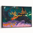 Modern Wall Art – Exotic Seaside Scene in Bold Contemporary Colors