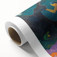Modern Wall Art – Exotic Seaside Scene in Bold Contemporary Colors