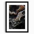 Extra large abstract art print featuring textured, colorful swirls on a framed canvas, ideal for living room decor.