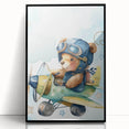 Aviator Teddy – Boys Room Wall Art