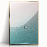 Large acrylic print of mid-century modernist art with soft, pastel hues, ideal for nursery wall art.