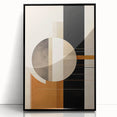 Modern Dining Room Wall Art – Abstract Geometric Canvas Print