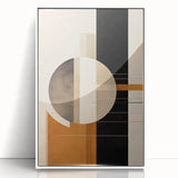Modern Dining Room Wall Art – Abstract Geometric Canvas Print