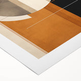 Modern Dining Room Wall Art – Abstract Geometric Canvas Print