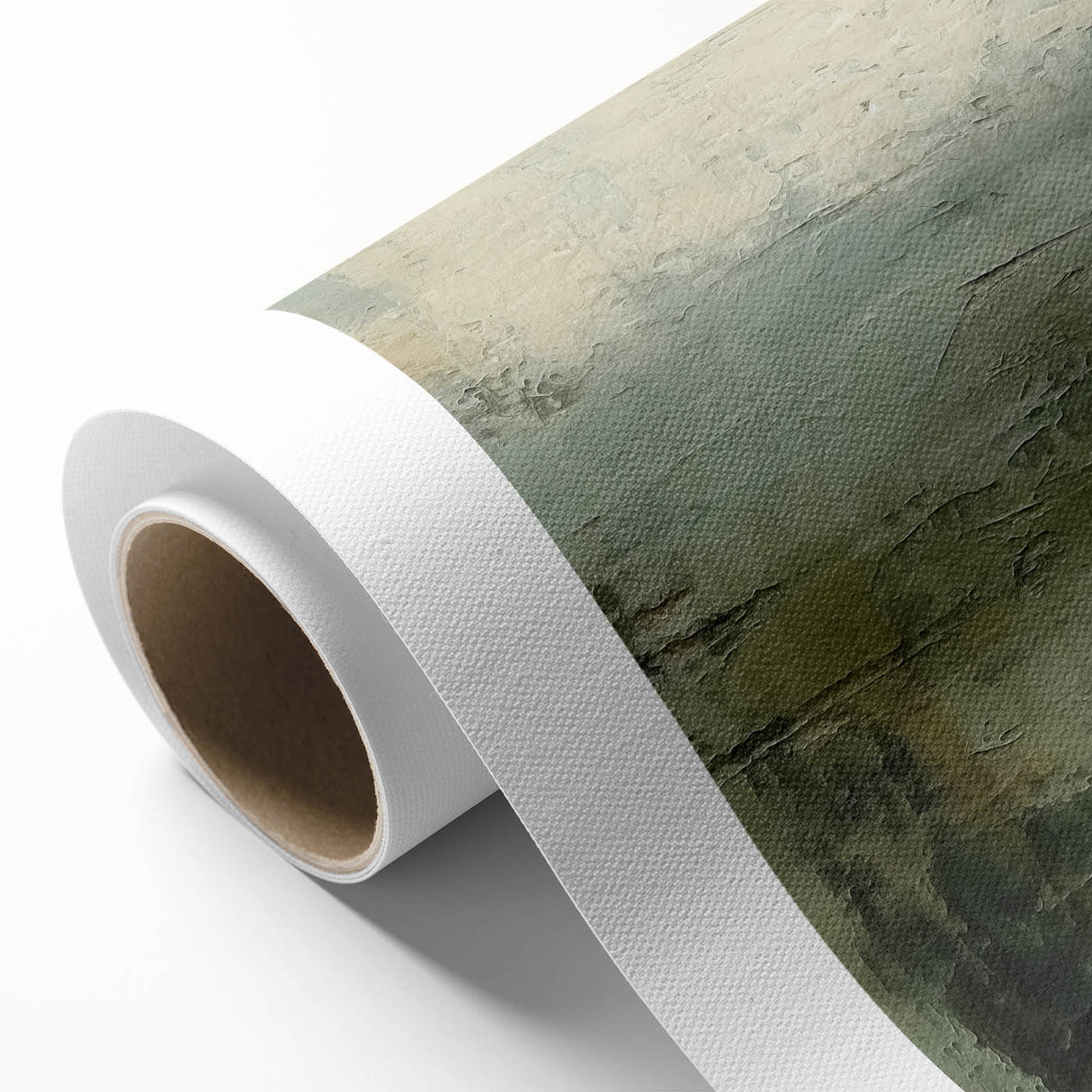 Abstract landscape wall art on rolled canvas, showcasing vibrant colors and dynamic shapes, perfect for modern home decor. Packaged securely in a tube.