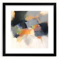 Large Abstract Wall Art – Urban Spectrum in Gray, Orange & Olive